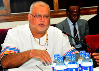 Sudhir in crisis meeting at Kampala Parents School