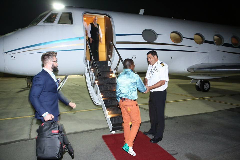 Malawi’s boastful Prophet Bushiri jets into Uganda using private jet