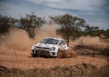 Rajiv leading  in 2020 Mbarara Rally