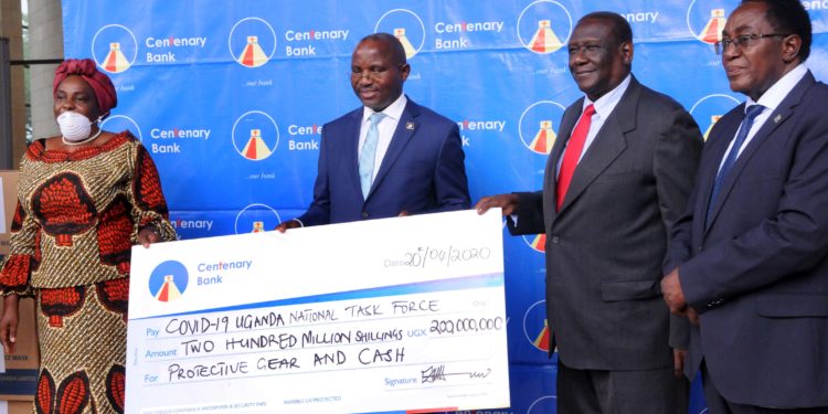 Centenary Bank Donates Shs200m To COVID-19 Fight