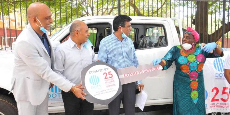 Dott Services Donates Pickup, 20 Trucks To COVID-19 Response Team