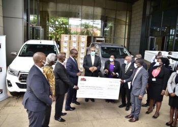 Equity Bank Uganda contributes Double Cabin Pickups and PPE worth UGX 500M to Covid Task Force