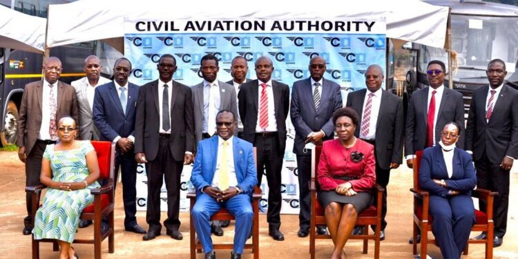 Gen Katumba Inaugurates New CAA Board, Justice Steven Kavuma Named Chairman