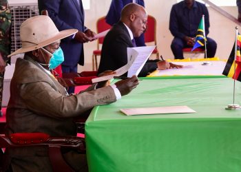 Museveni signs Oil pipeline deal with Tanzania after Frenchmen protecting their rights