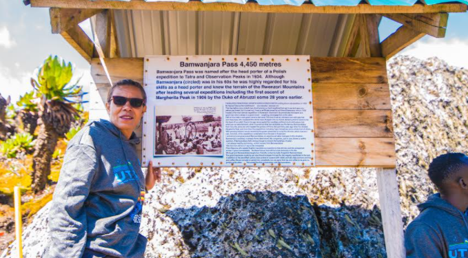 UTB boss Ajarova leads fact-finding hiking expedition to the top of Mt. Rwenzori