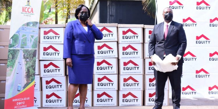 Equity Bank Uganda Donates 2,000 Mosquito Nets Worth UGX 40 million for Market Vendors Towards the Fight against COVID-19