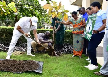 Dr Sudhir takes part in Greening Kampala