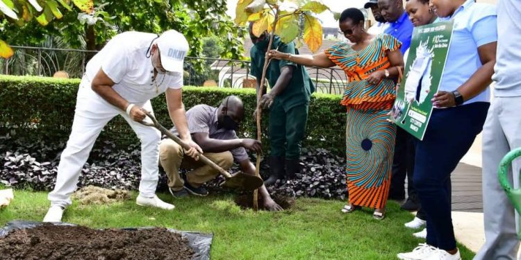 Dr Sudhir takes part in Greening Kampala