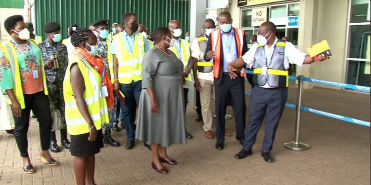 COVID19 RESPONSE: Prime Minister visits Entebbe airport