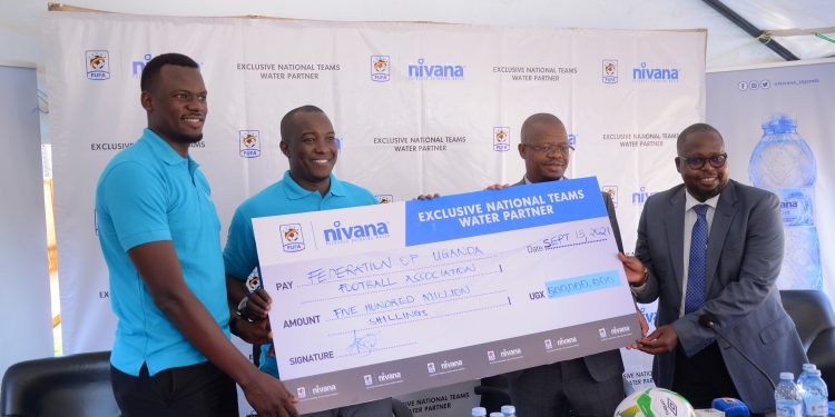 Nivana Water unveils UGX 500M sponsorship of Uganda football national teams