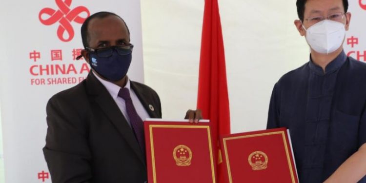 China donates food to thousands in Karamoja