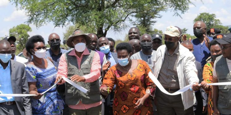 VP Alupo launches construction works for Agric Water Production Facilities in Karamoja & Teso sub region