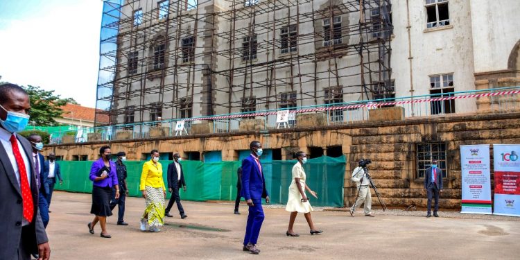 Makerere’s burnt ‘Ivory Tower’ Shs 100 billion reconstruction behind schedule