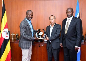 Honorary Consul of Vietnam to Uganda H.E King Caesar Mulenga introduces Ambassador-Designate to Parliament boss