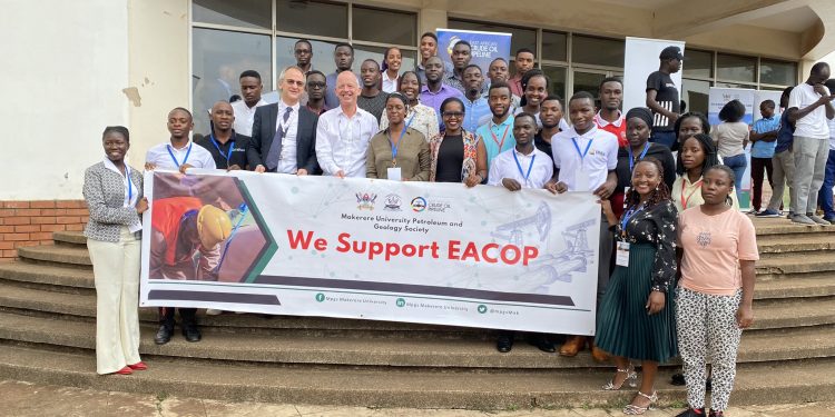 University Petroleum students interact with TotalEerngies,  state players