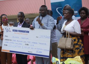Philanthropist Keddi Steven promises $1.5 million for Education and relief during disasters in Elgon region