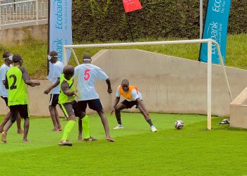 Visually impaired football players put skills on display